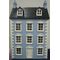 1:24 Blue Dollhouse (560H x 355W x 240D inc Chimney)
