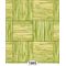 Wallpaper Grasscloth Parquet Tile - Green (267 X 413mm)