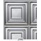 Square Panel Paper Silver Wallpaper (267 X 413mm, Tile: 38mm Square)